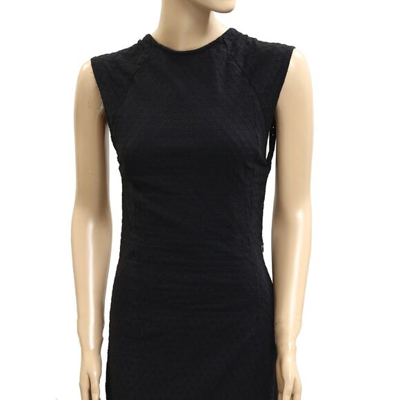 Free People Free-est Eventide Midi Dress Eyelet Embroidered Black M New 283169 - Picture 6 of 9